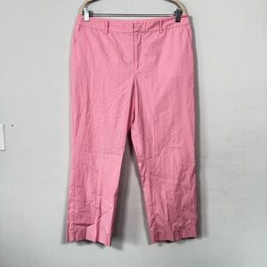 Lauren Ralph Lauren Pink Petite Cotton Pants, Size 14P, Great Condition